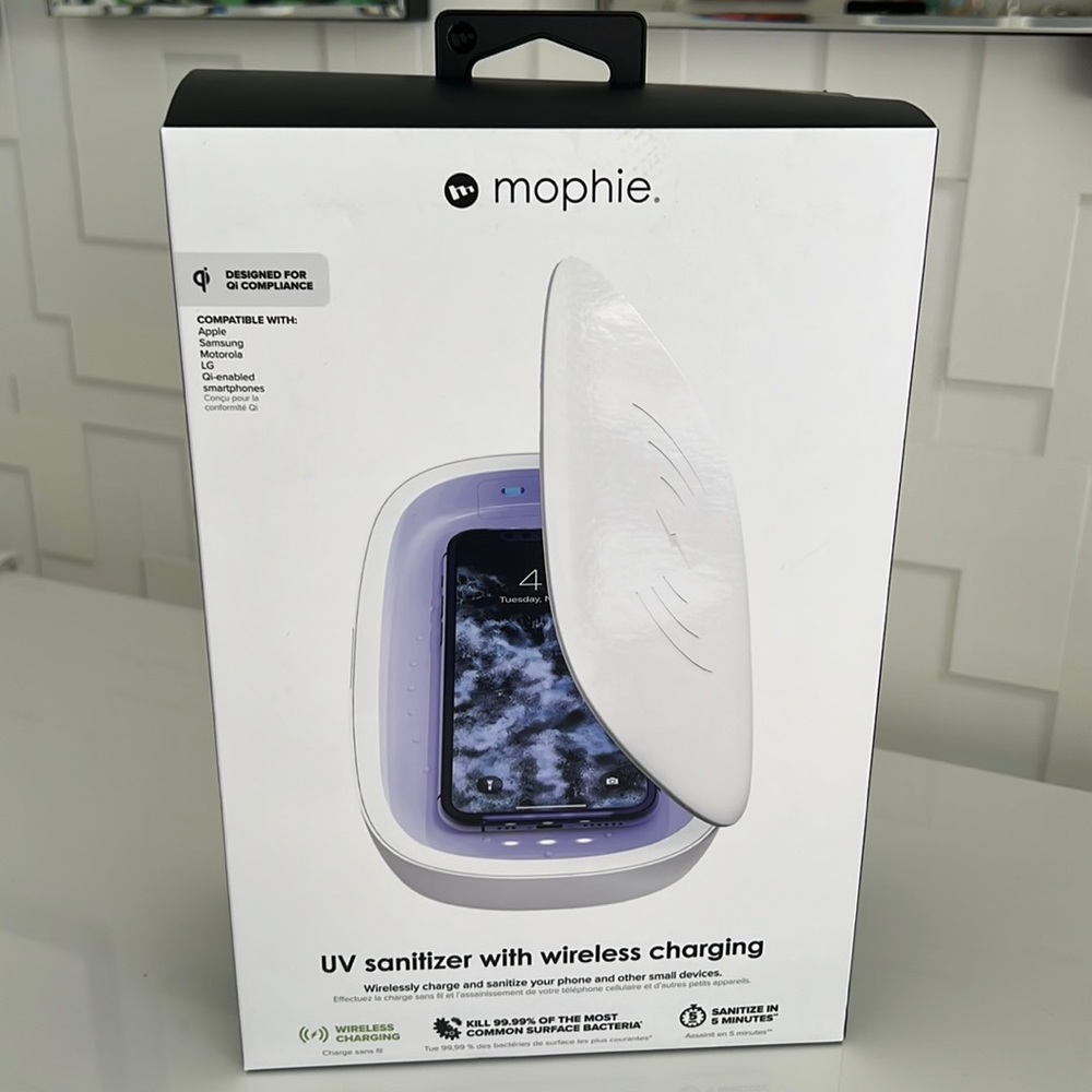 NEW Mophie UV sanitizer with wireless charging